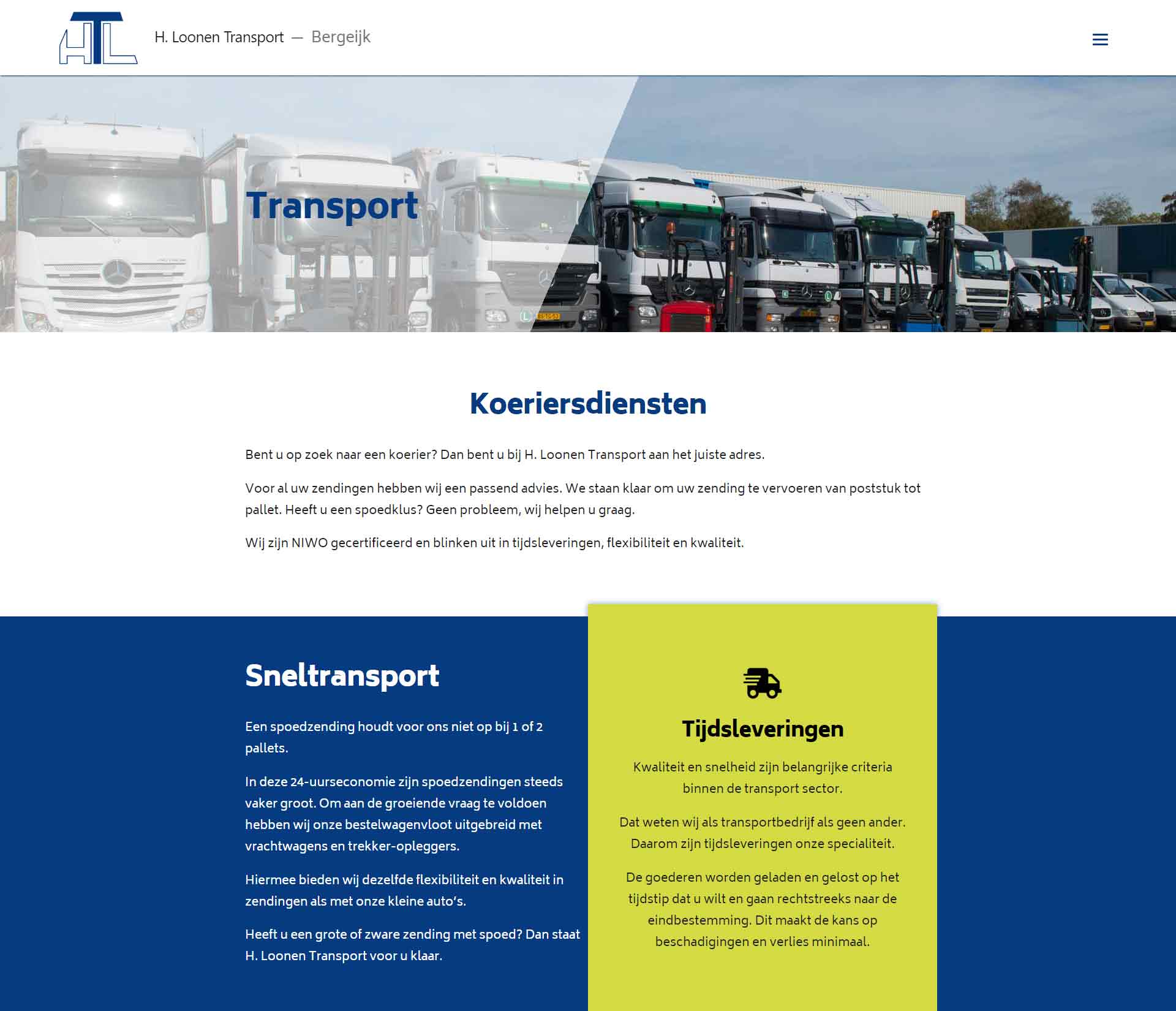 H.Loonen transport website.
